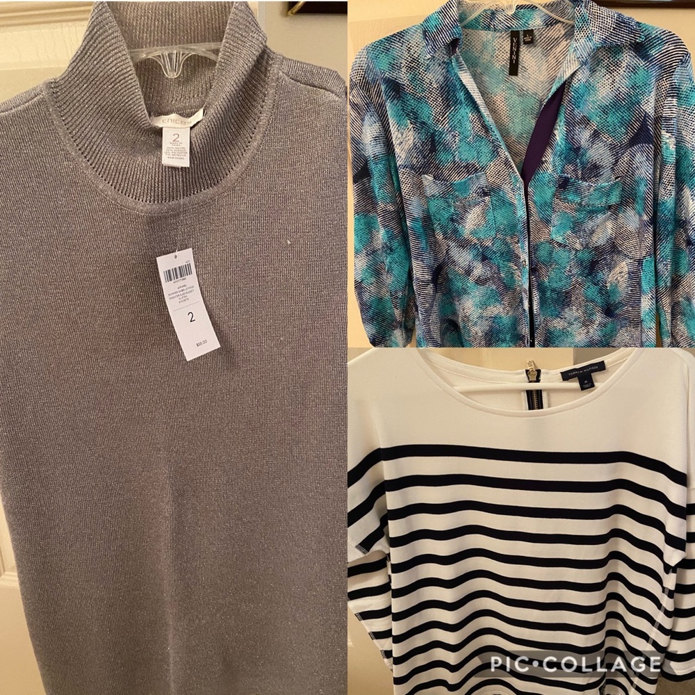 Three tops, negotiable on splitting and price.